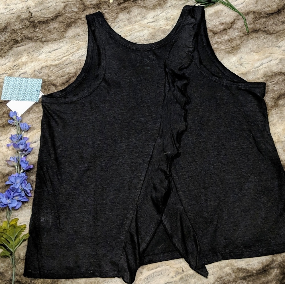 SALE SUSINA BLACK BURNOUT TANK BACK VENT 4X - Picture 8 of 8